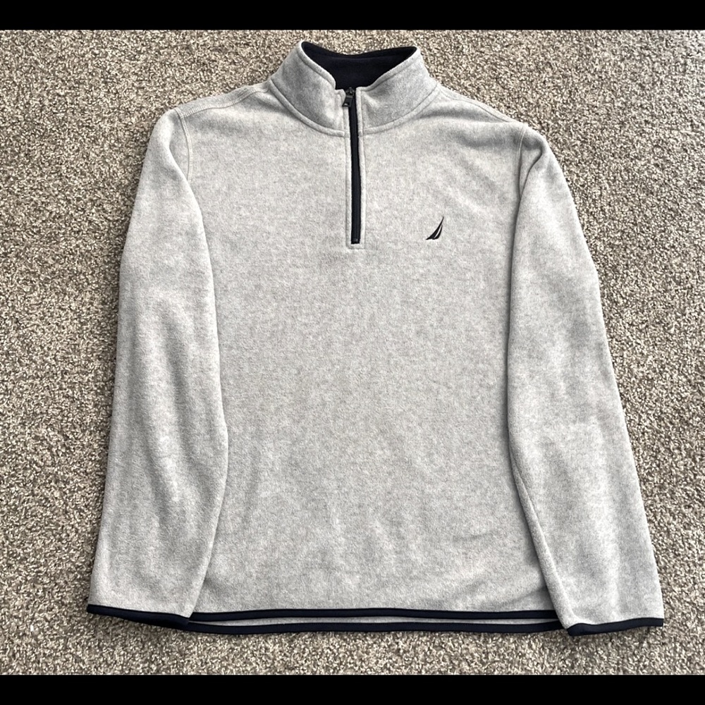 Nautica men’s hoodie, Grey Size L